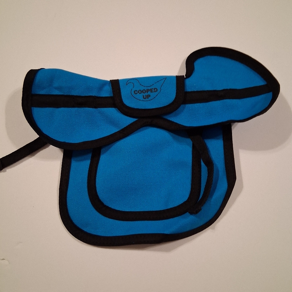 Cooped Up Blue Chicken Saddle